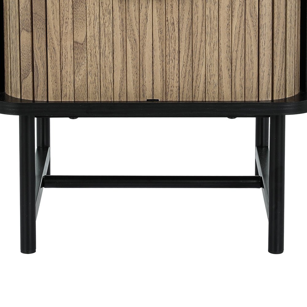 Two Tone Modern Style Bedside Table - Furniture > Bedroom - Bedzy Australia