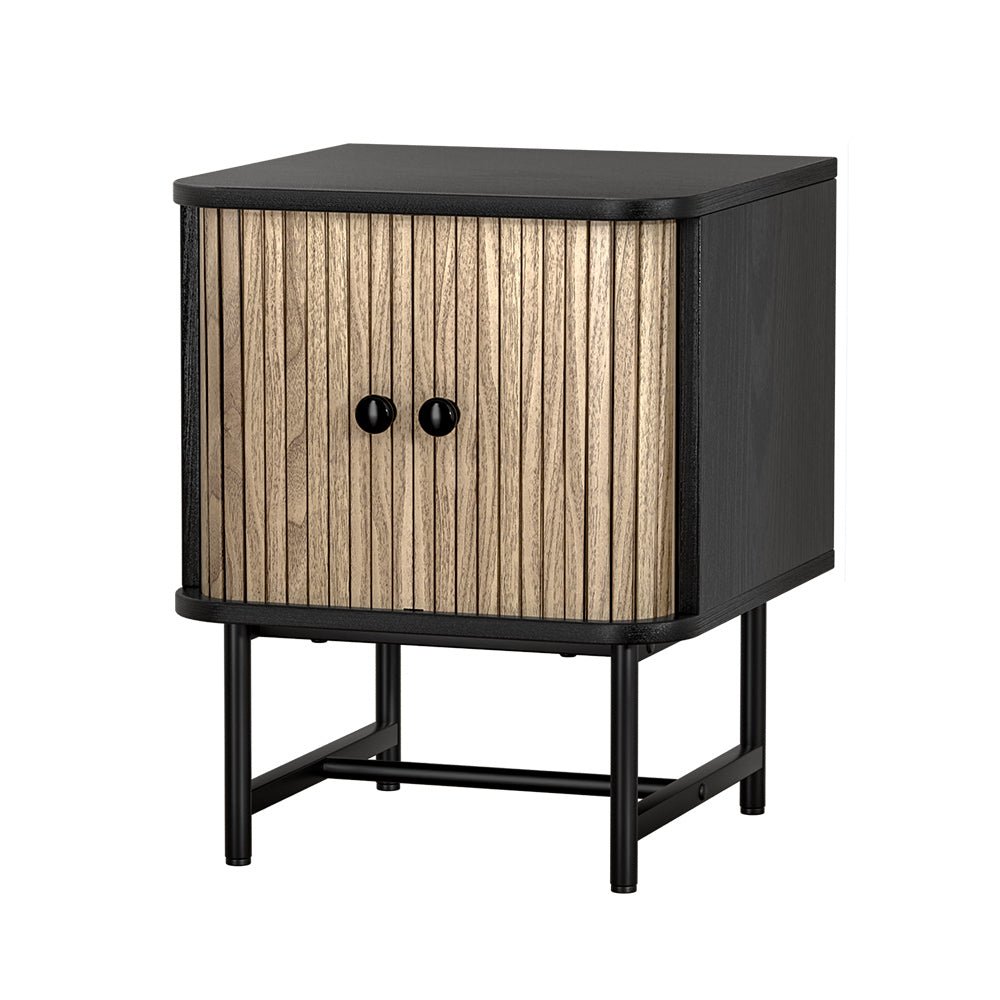 Two Tone Modern Style Bedside Table - Furniture > Bedroom - Bedzy Australia