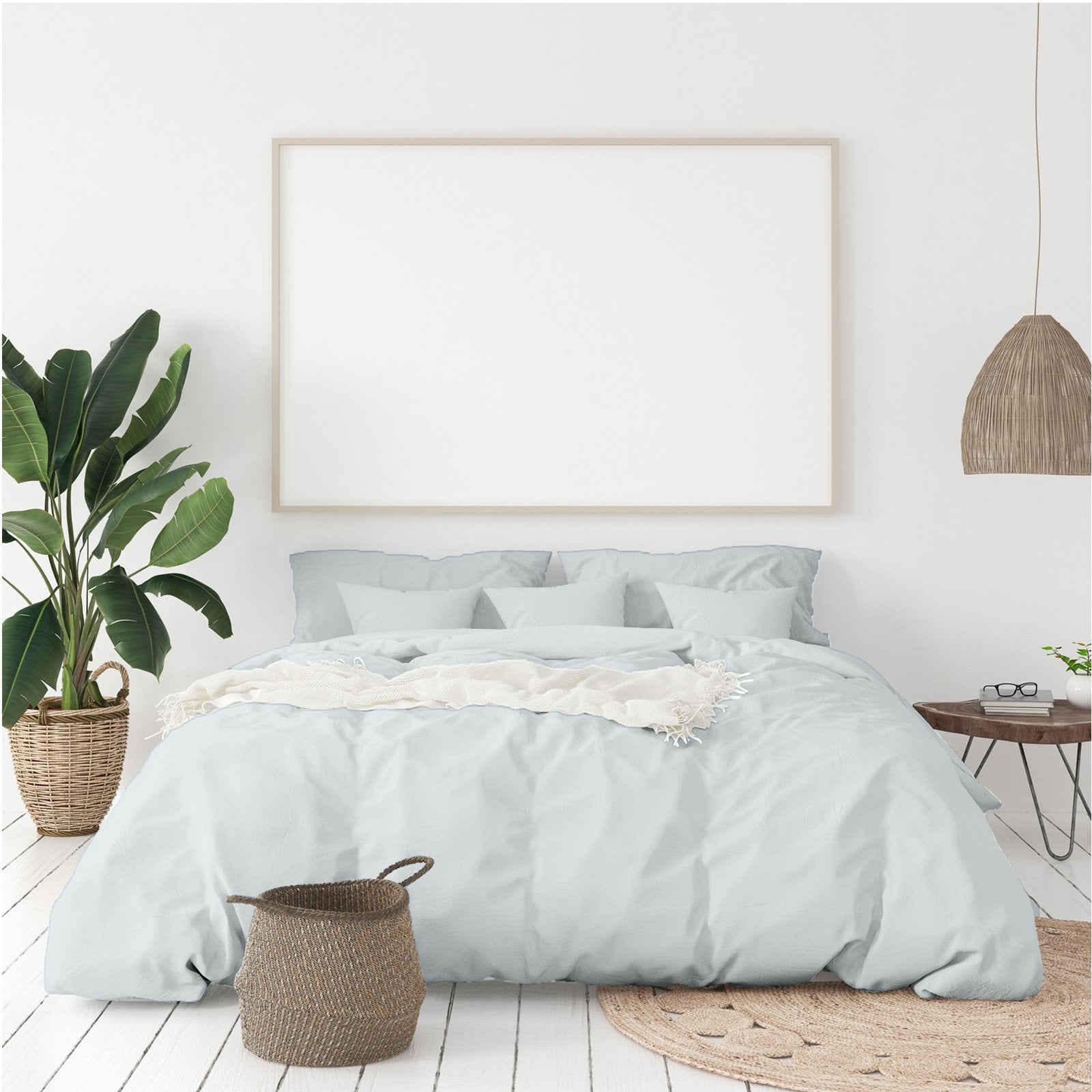 Balmain 1000 Thread Count Hotel Grade Bamboo Cotton Quilt Cover Pillowcases Set King Cool Grey - Bedzy Australia