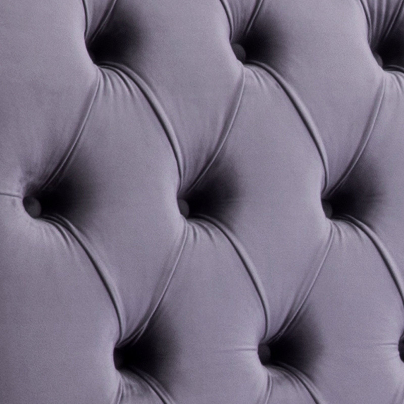 Bedzy Luxe Royal Sleigh King Size Bed Frame - Grey Velvet - Furniture > Bedroom - Bedzy Australia