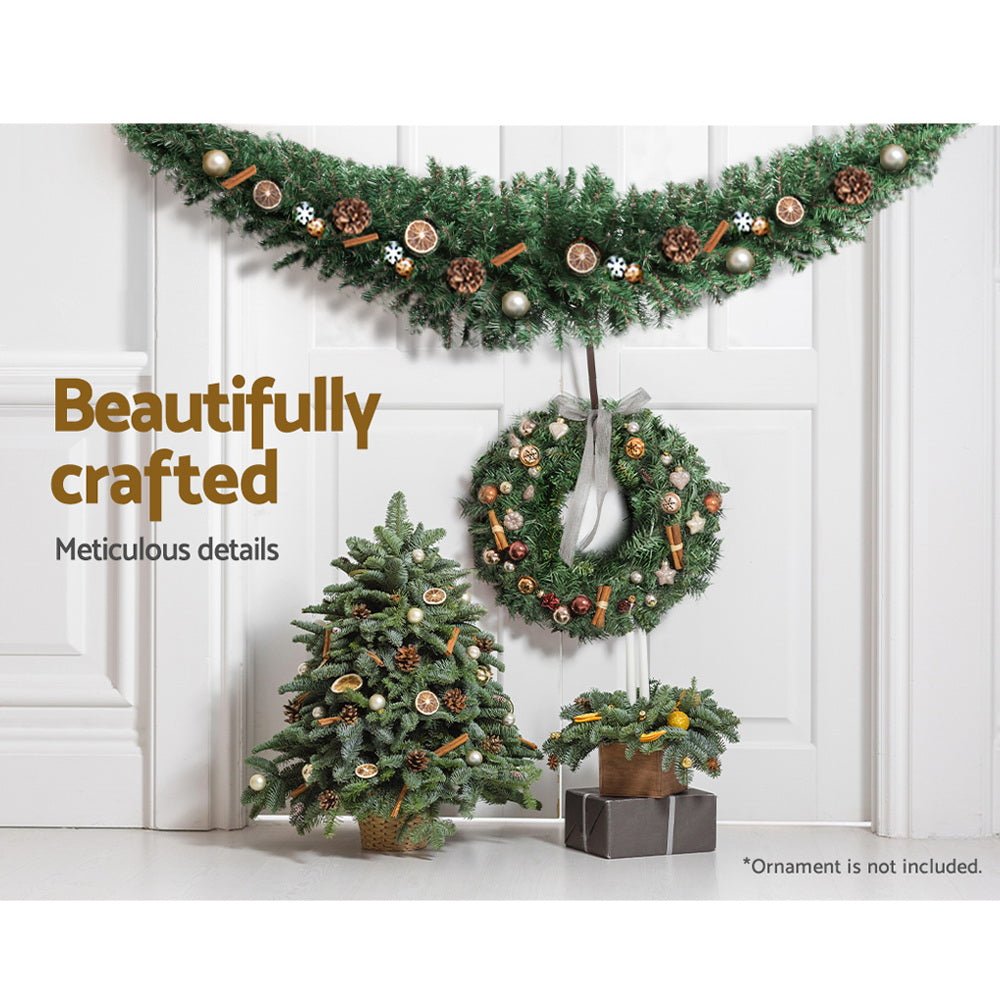 Christmas Garland 1.8M Xmas Tree Decoration Green - Bedzy Australia
