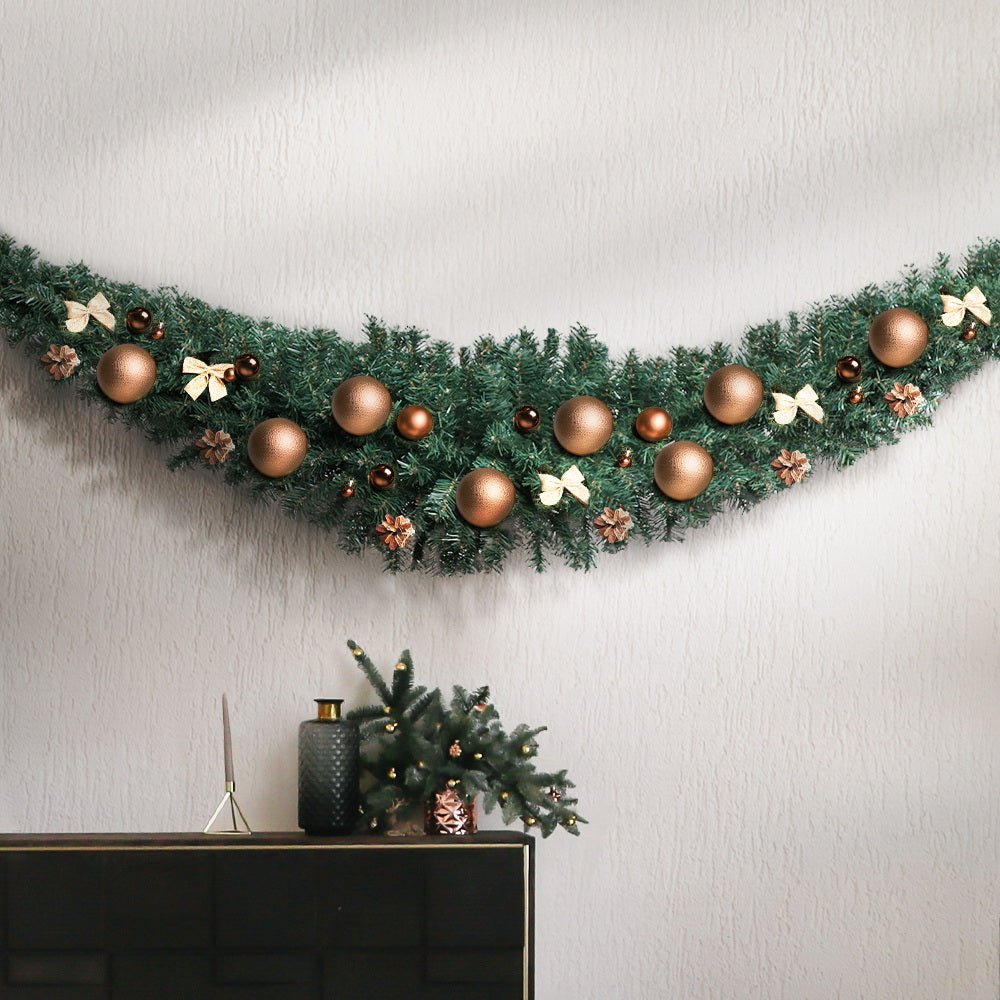 Christmas Garland 2.1M Xmas Tree Decoration Green - Bedzy Australia