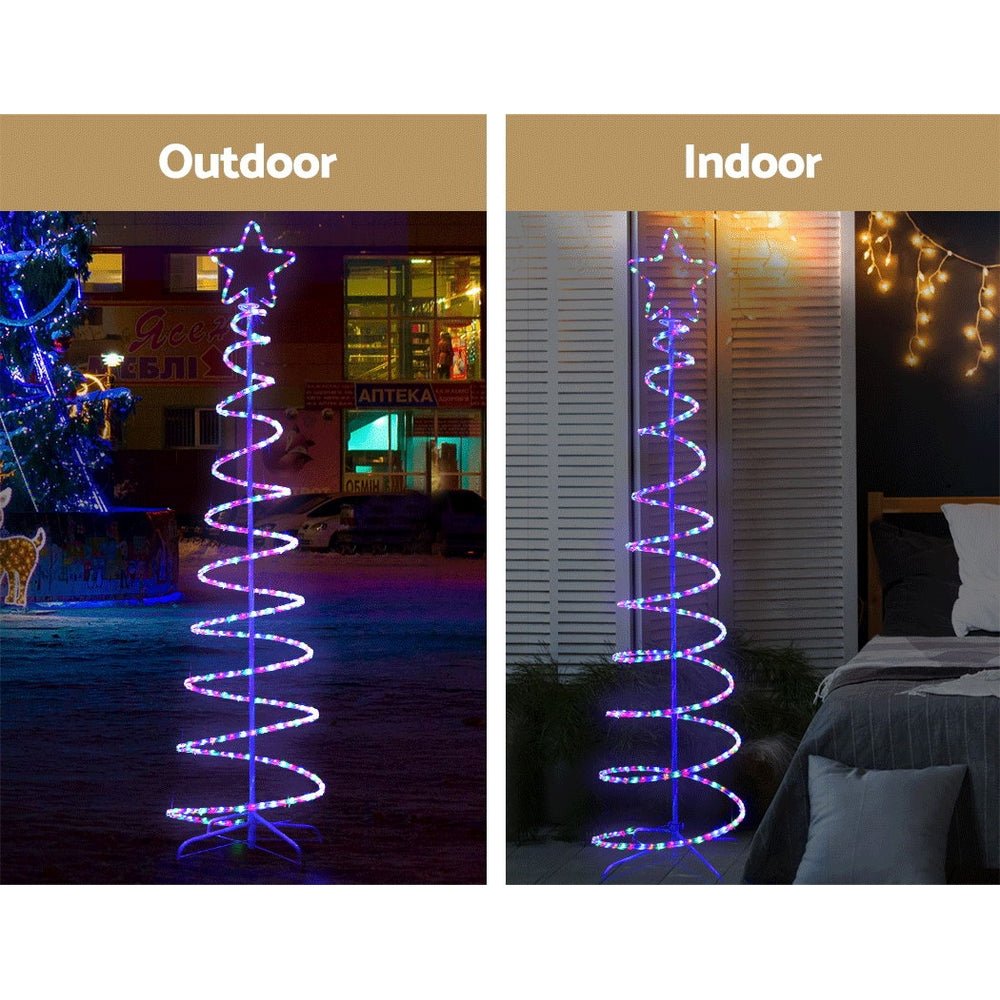 Christmas LED Motif Light 1.88M Tree Waterproof Colourful - Bedzy Australia