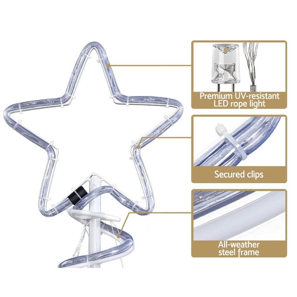 Christmas LED Motif Light 1.88M Tree Waterproof Colourful - Bedzy Australia