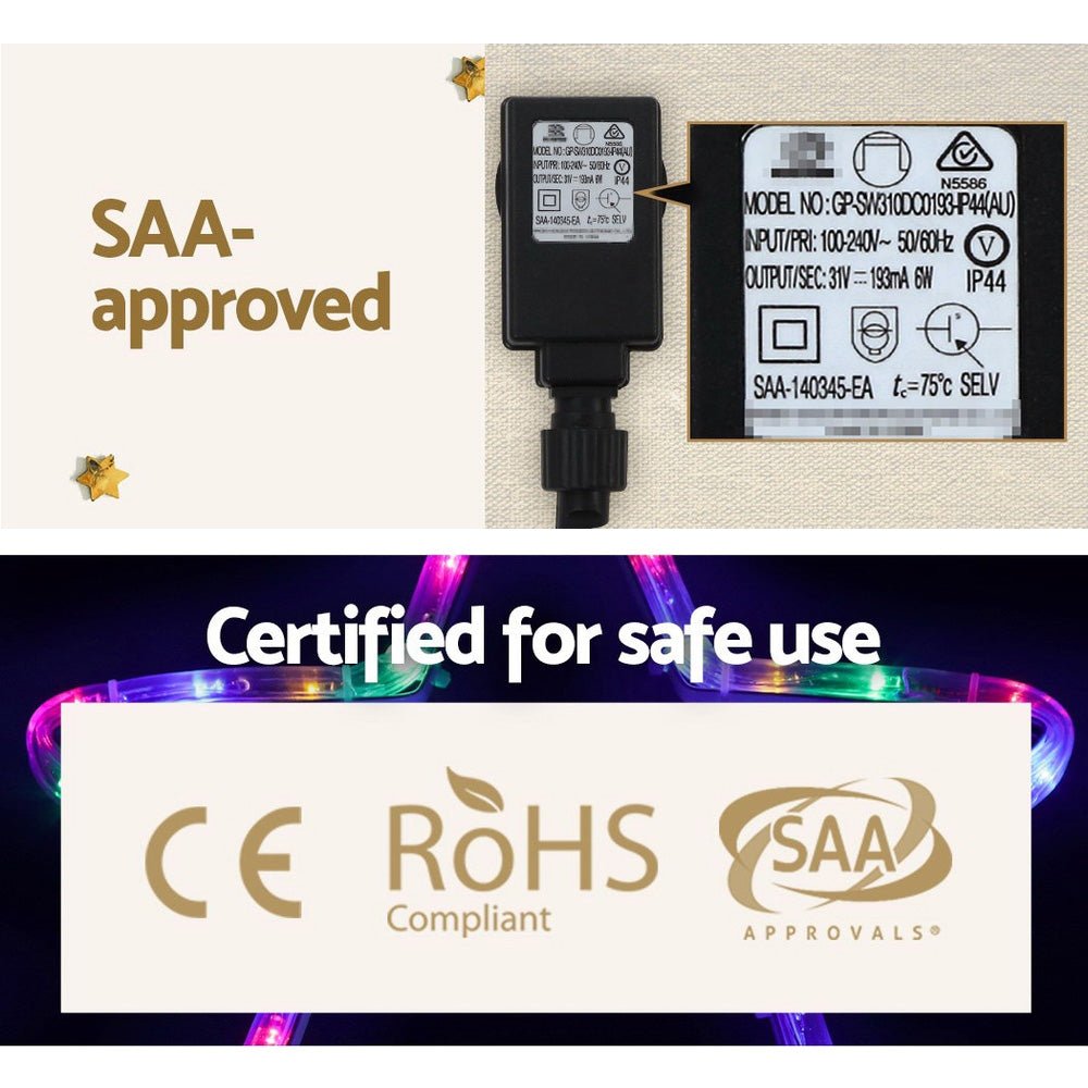 Christmas LED Motif Light 1.88M Tree Waterproof Colourful - Bedzy Australia