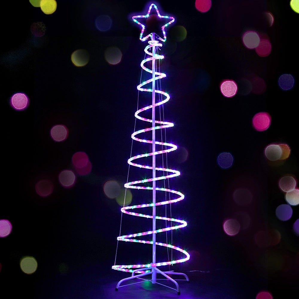 Christmas LED Motif Light 1.88M Tree Waterproof Colourful - Bedzy Australia