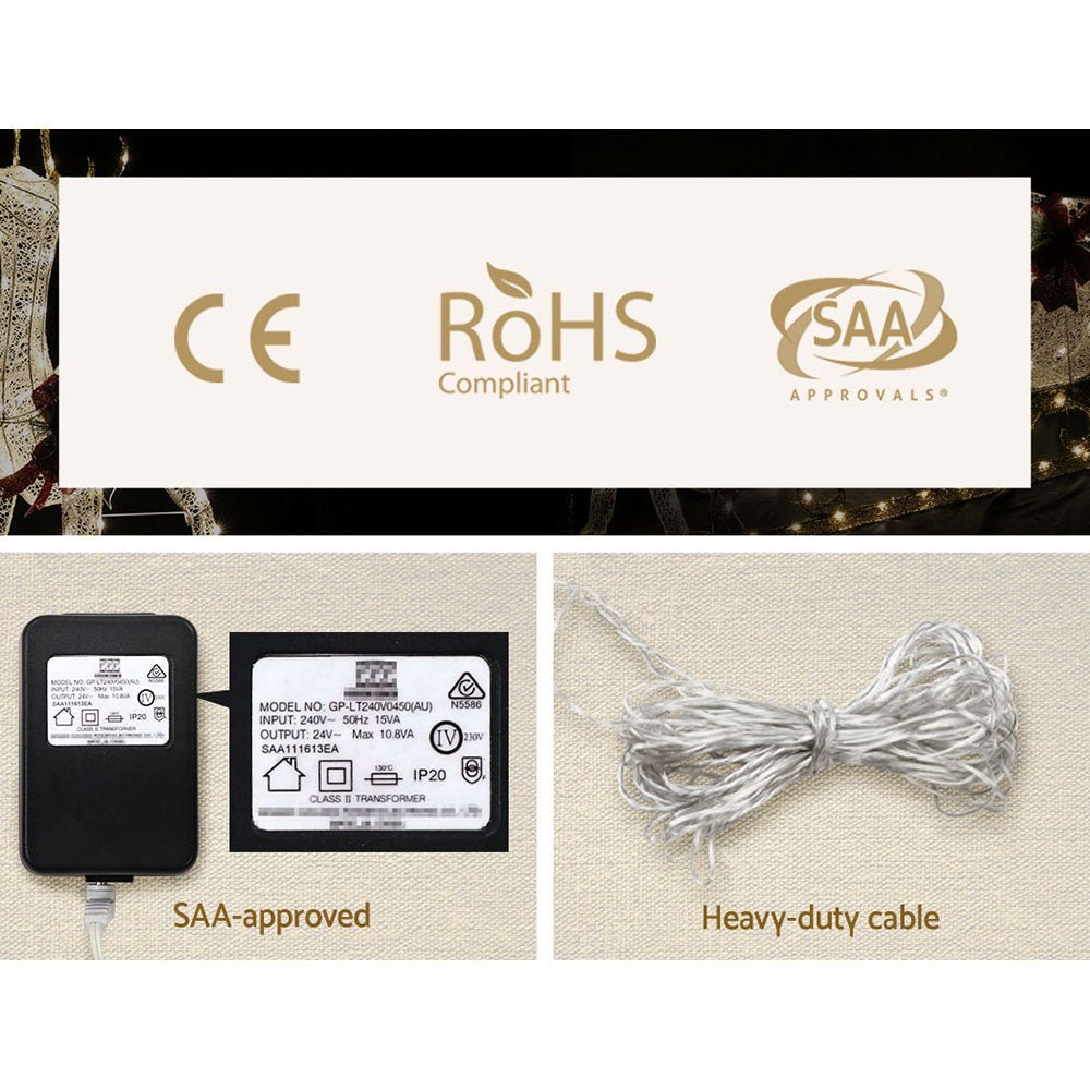 Christmas Motif Lights LED Rope Reindeer Waterproof Outdoor - Bedzy Australia