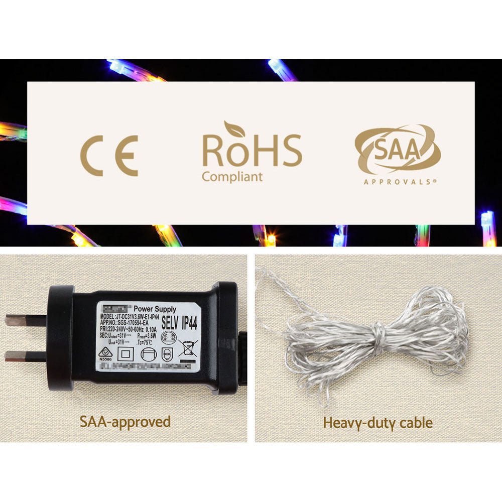 Christmas Motif Lights LED Spinner Light Waterproof Colourful - Bedzy Australia
