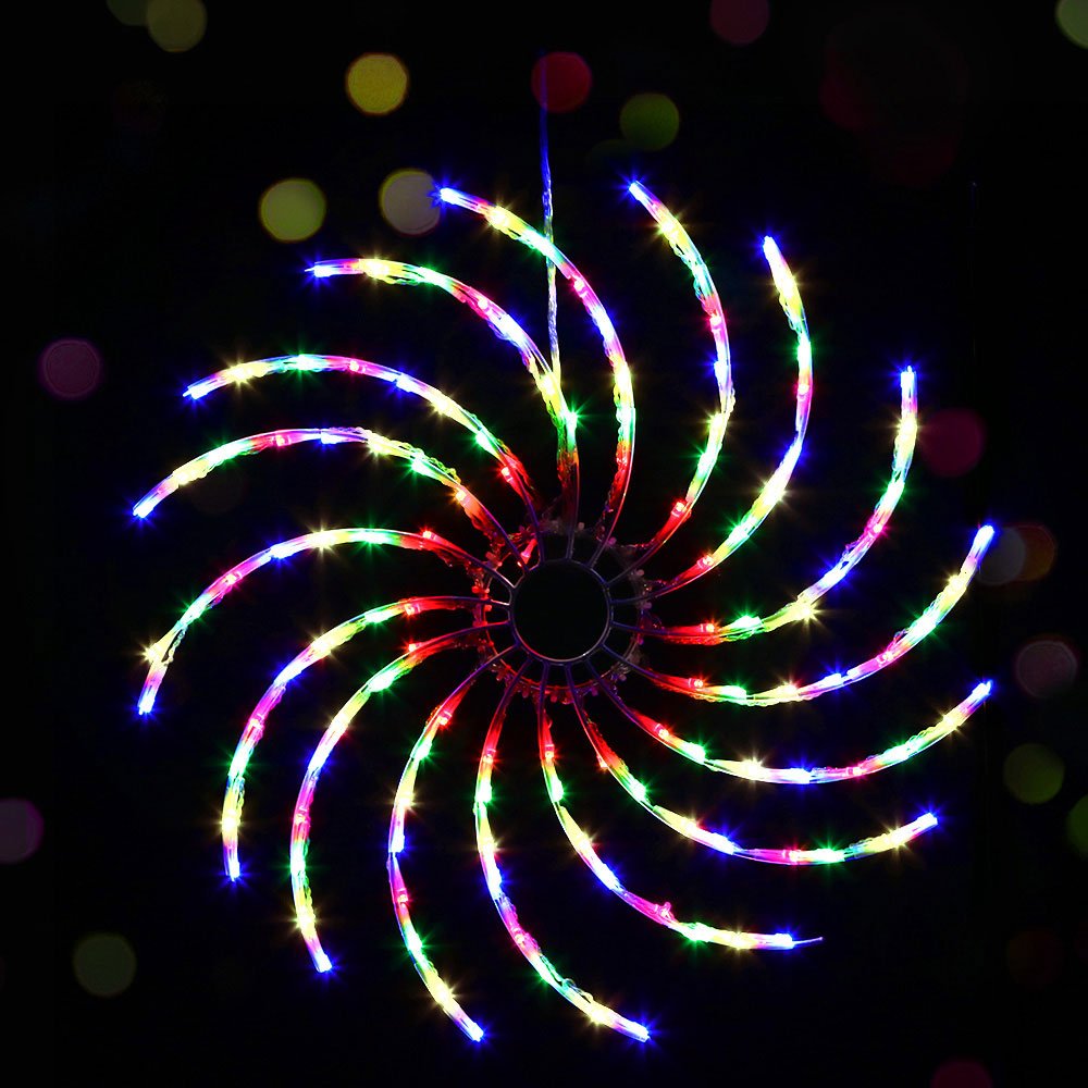Christmas Motif Lights LED Spinner Light Waterproof Colourful - Bedzy Australia