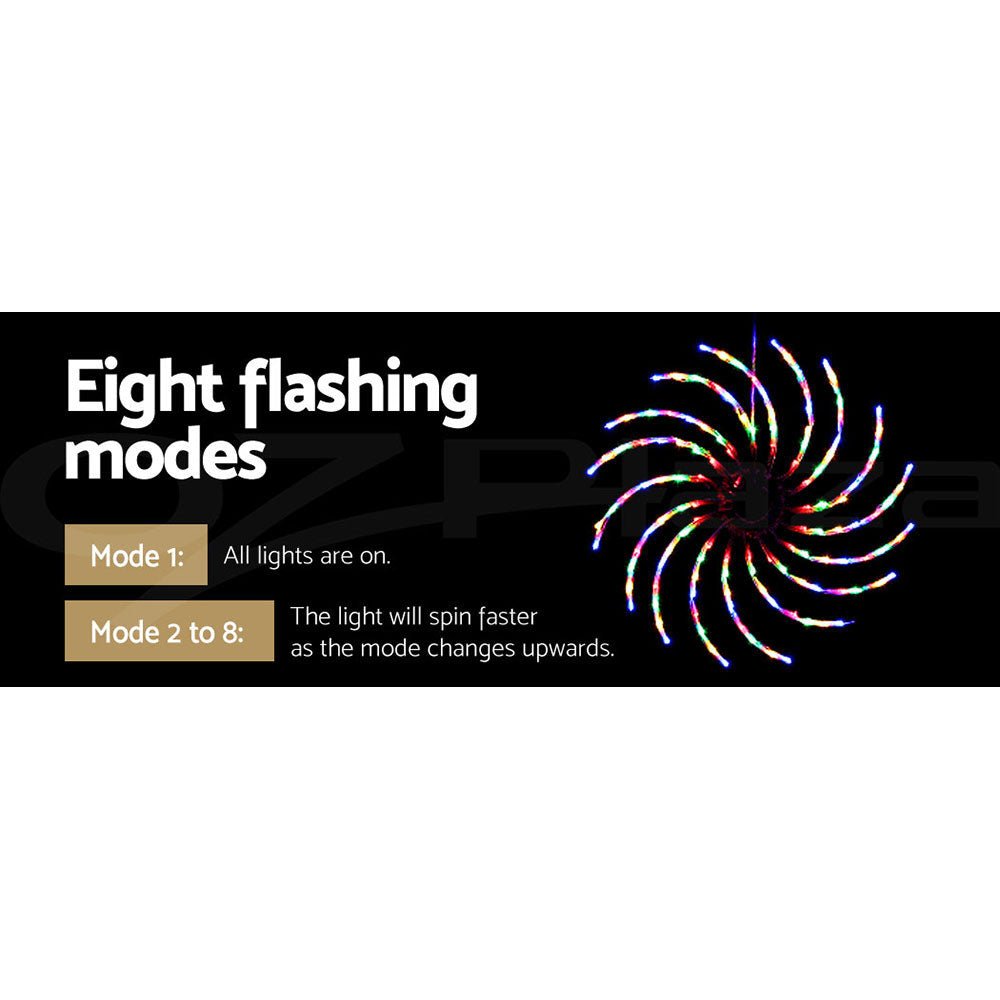 Christmas Motif Lights LED Spinner Light Waterproof Colourful - Bedzy Australia