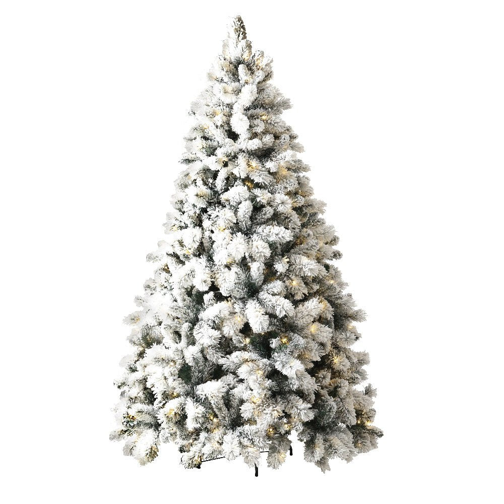 Christmas Tree 1.8M Xmas Tree with 350 LED Lights Snowy Tips - Bedzy Australia