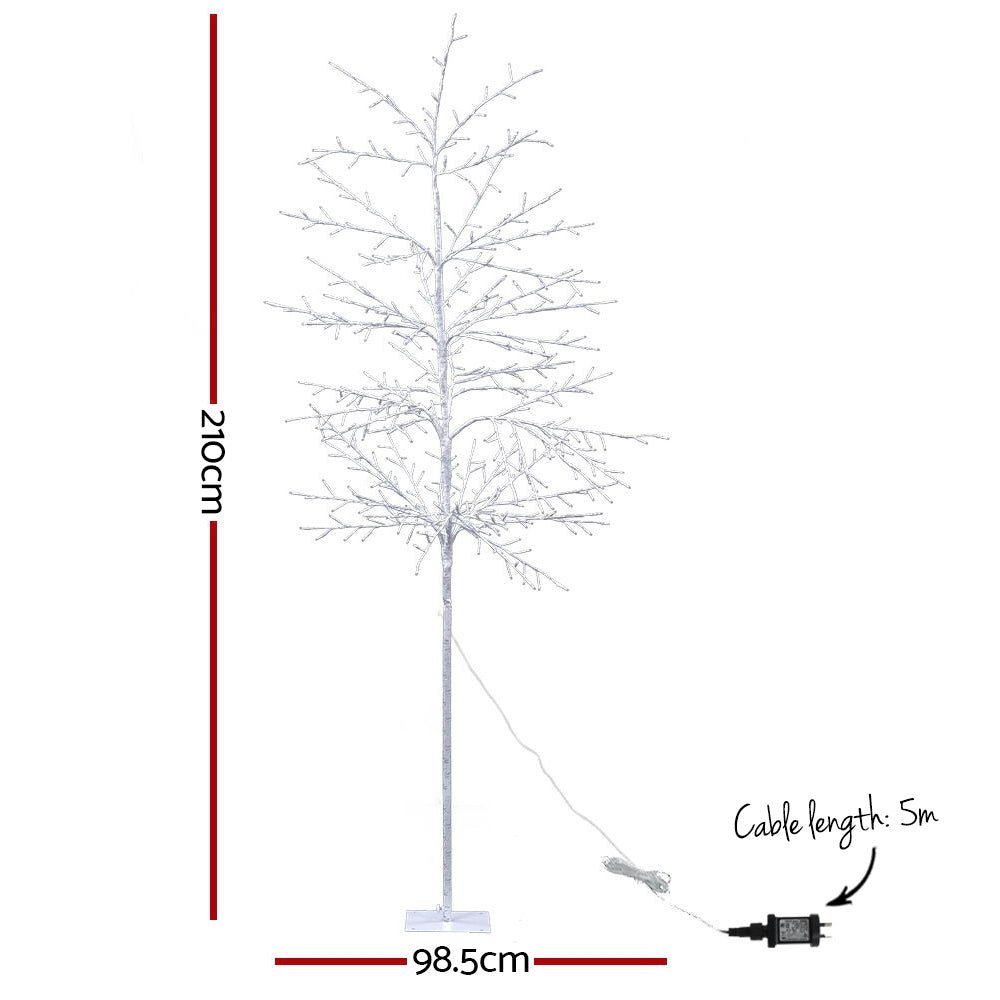 Christmas Tree 2.1M 480 LED Trees With Lights Warm White - Bedzy Australia