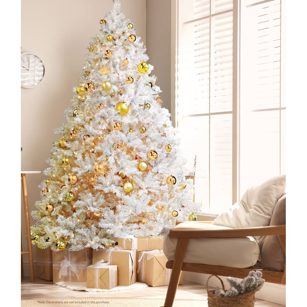 Christmas Tree 2.1M Xmas Trees Decorations White 1000 Tips - Bedzy Australia