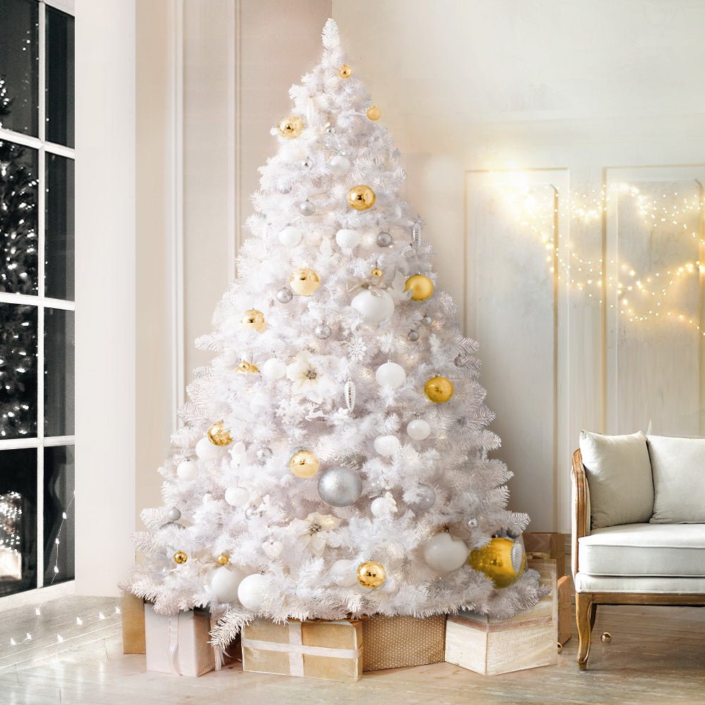 Christmas Tree 2.1M Xmas Trees Decorations White 1000 Tips - Bedzy Australia