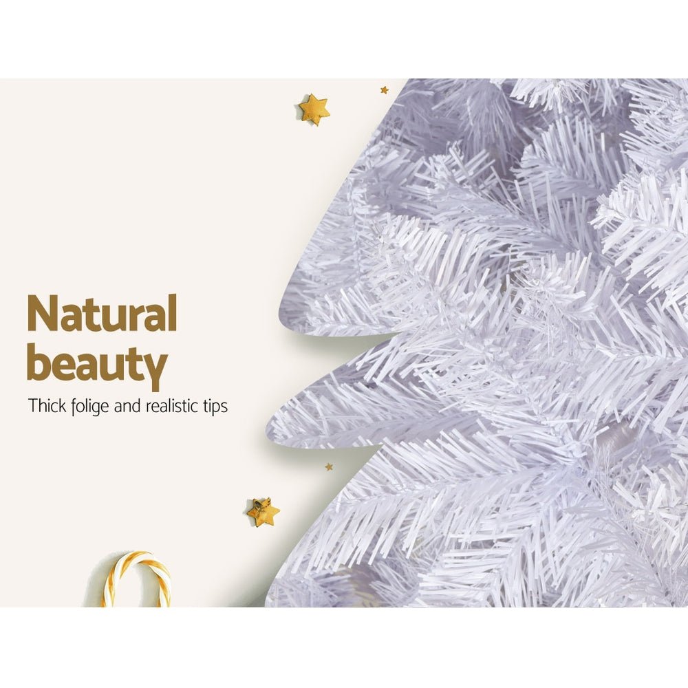 Christmas Tree 2.1M Xmas Trees Decorations White 1000 Tips - Bedzy Australia