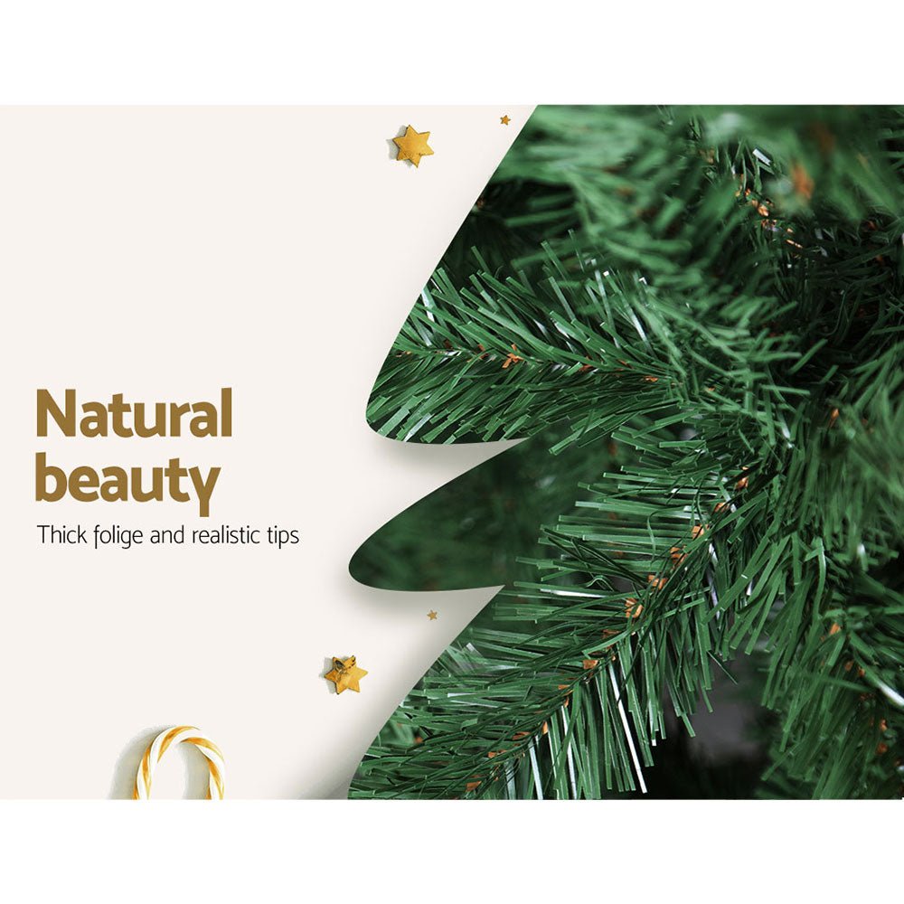 Christmas Tree 2.4M Xmas Trees Decorations Green 1500 Tips - Bedzy Australia