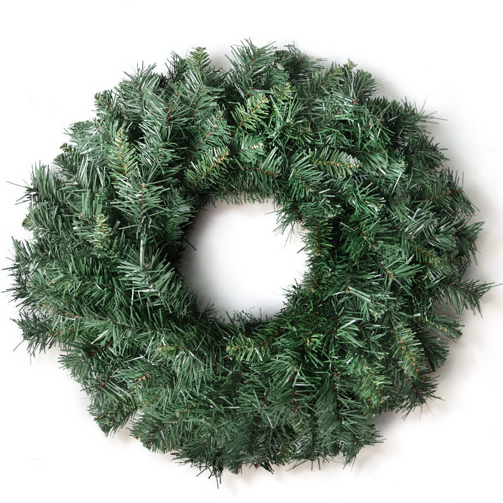 Christmas Wreath 60cm Xmas Tree Decoration Green - Bedzy Australia