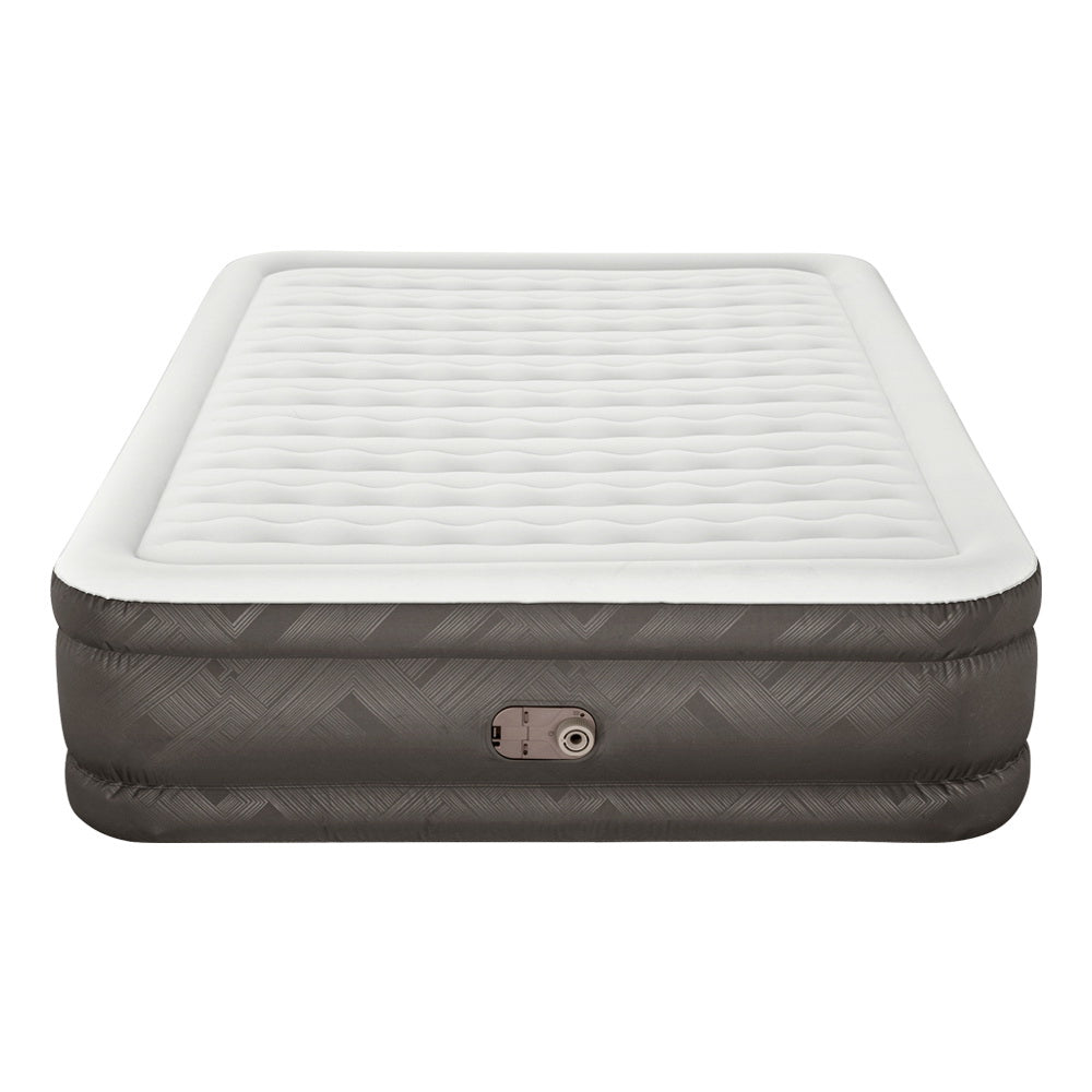 46 CM Thickness Air Bed Inflatable Mattress with Built in Pump - Queen Size - Outdoor > Camping - Bedzy Australia