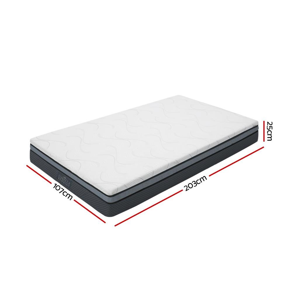 Cool Gel Memory Foam Mattress King Single Size - Bedzy Australia