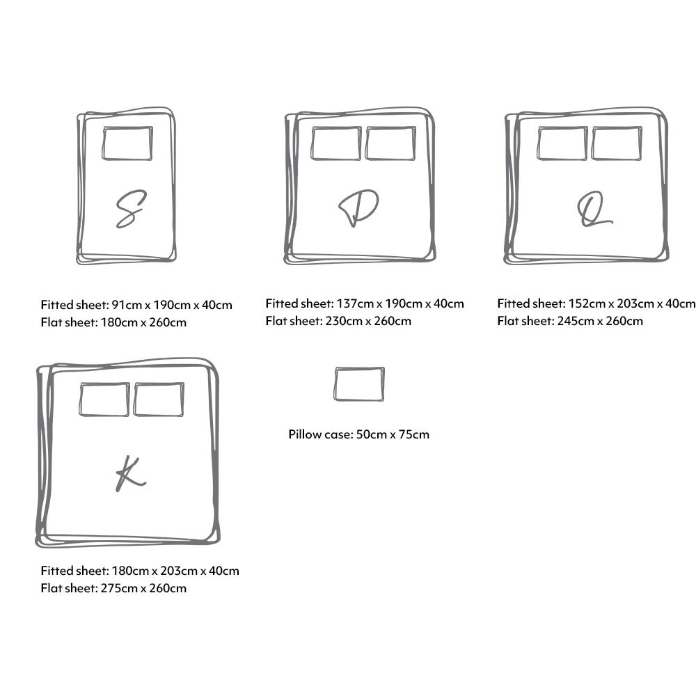 Deluxe Sheet Set Cotton Sheets Double Dark Blue Grey - Bedzy Australia