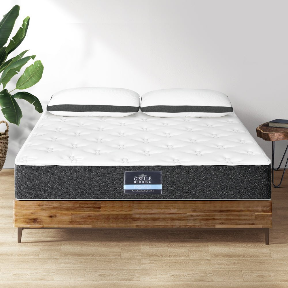 Aura Series Medium Soft Mattress With Bonus Pillows - Double - Furniture > Mattresses - Bedzy Australia