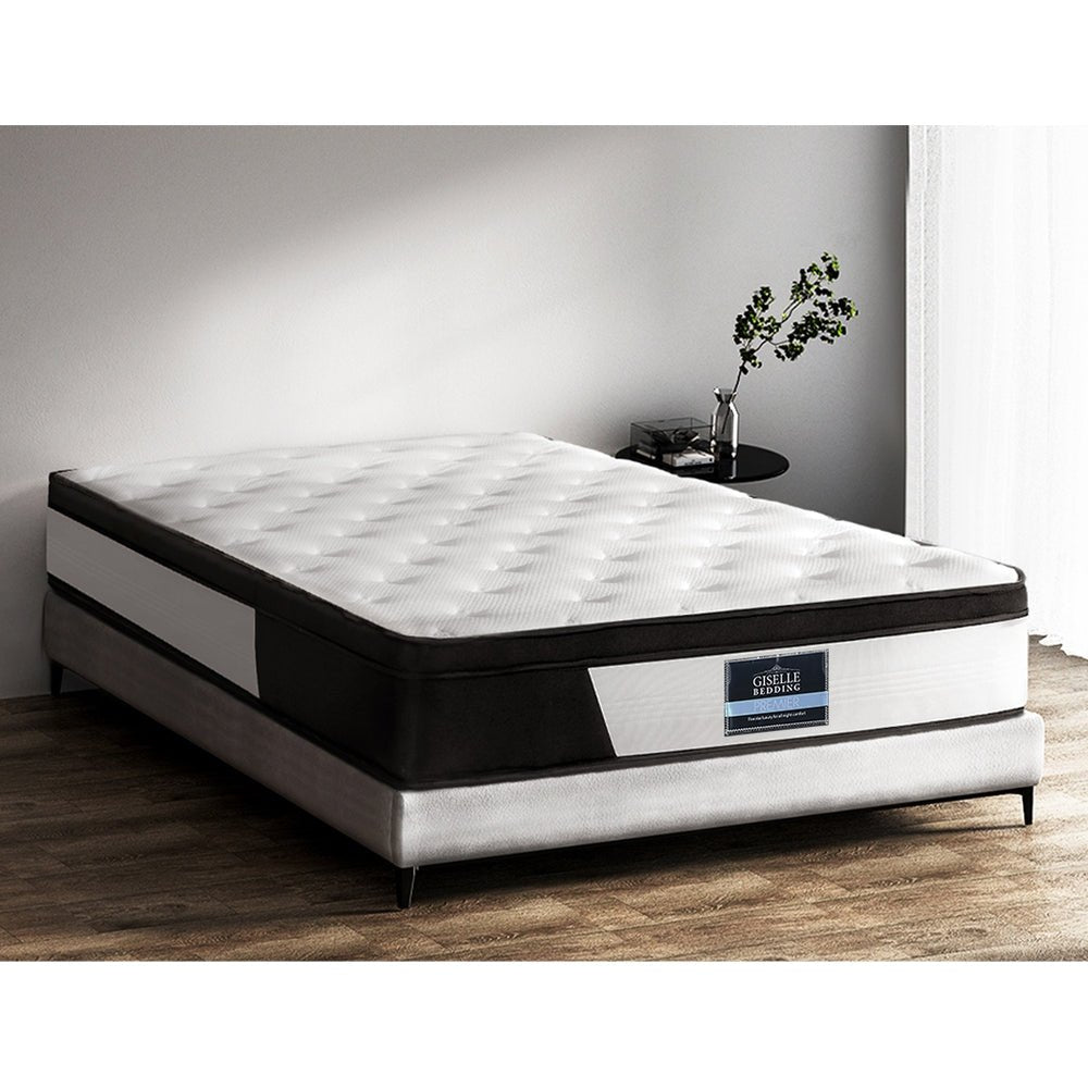 Pena Series Euro Top Pocket Spring Mattress 30cm Thick - Queen - Furniture > Mattresses - Bedzy Australia