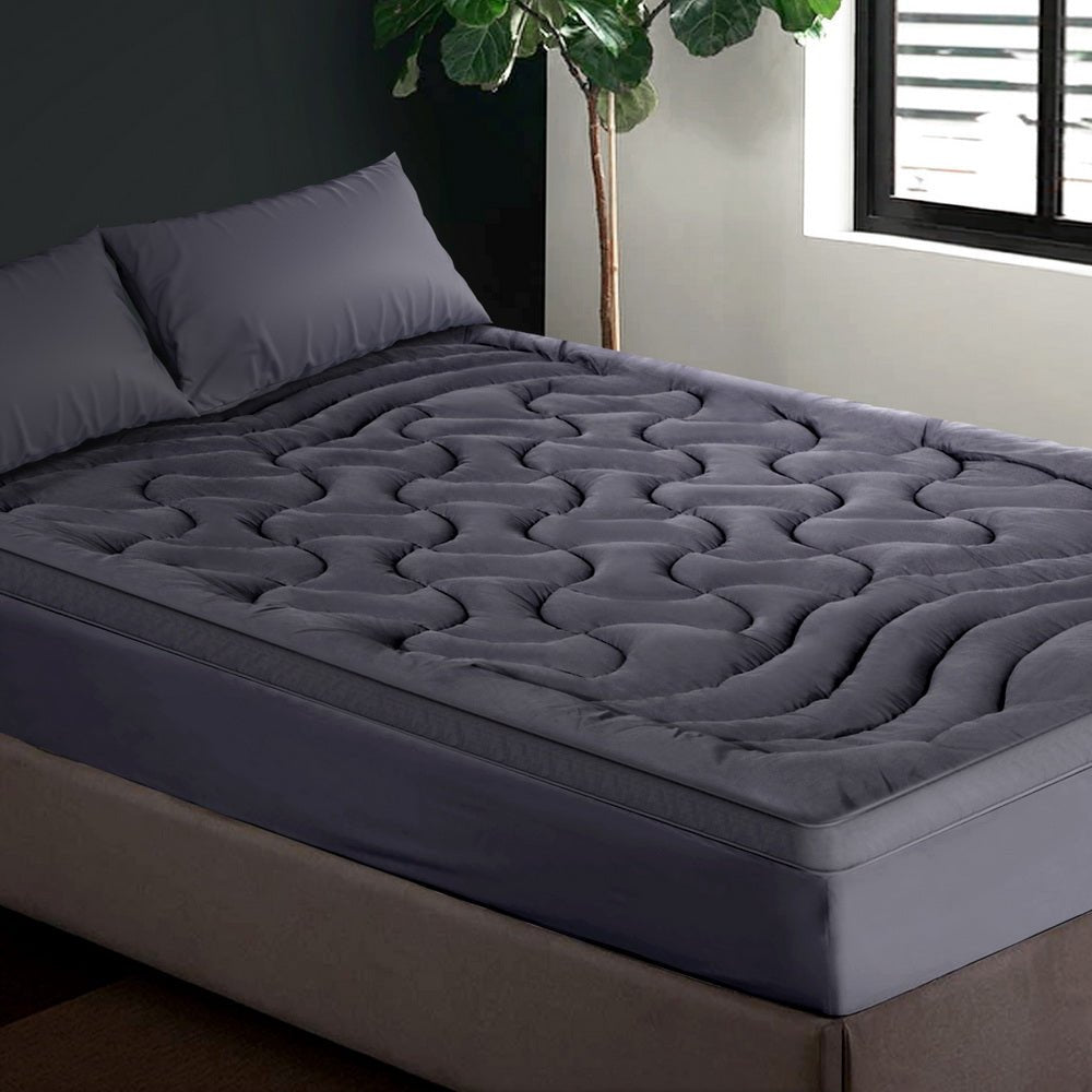 Microfibre 3-Zone Pillowtop Mattress Topper - King - Home & Garden > Bedding - Bedzy Australia