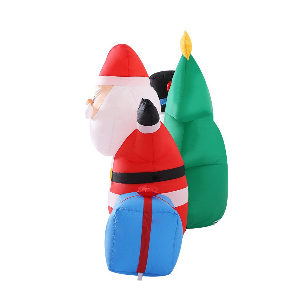 2.7M Christmas Inflatable Tree Snowman Lights Outdoor Decorations - Bedzy Australia