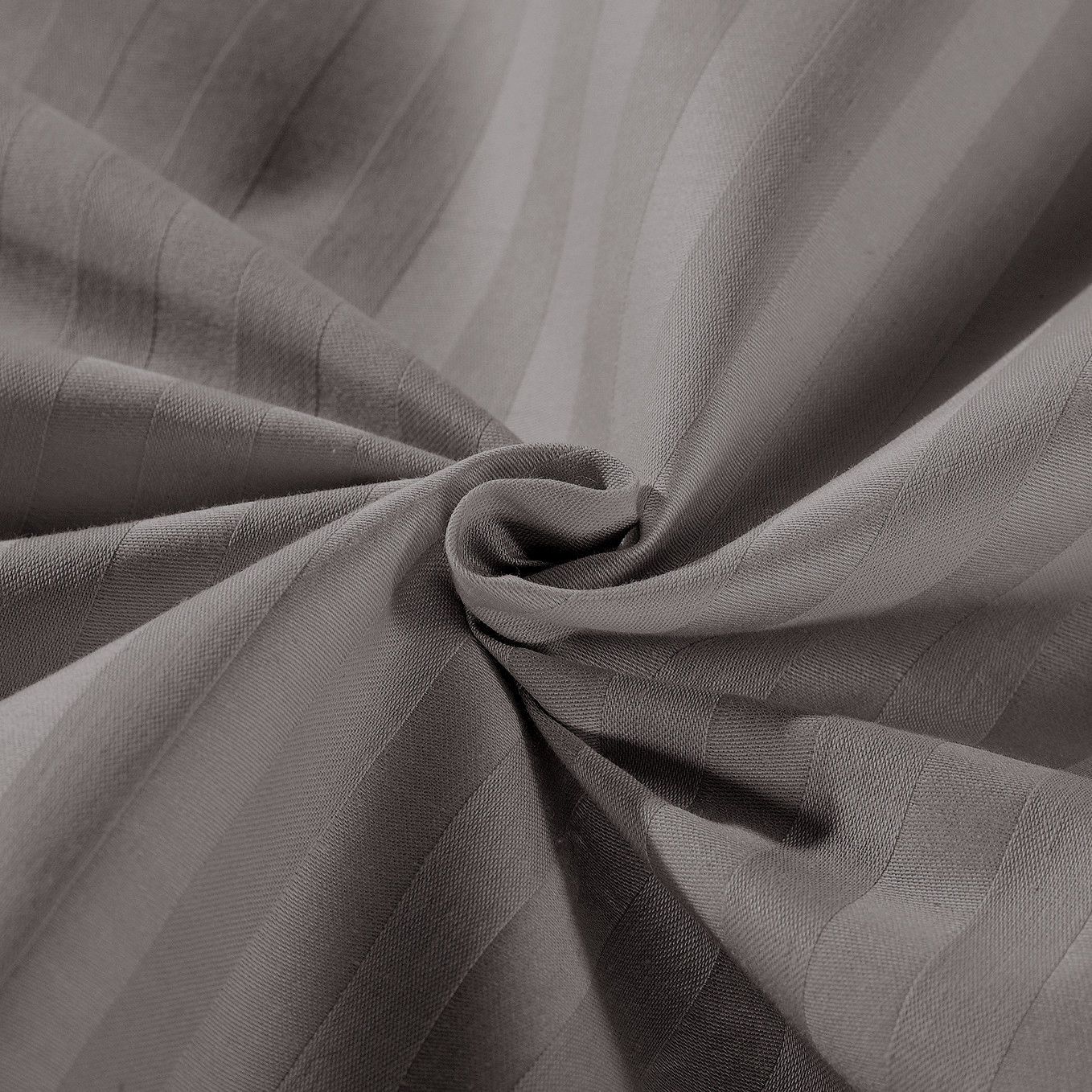 Kensington 1200 Thread Count 100% Egyptian Cotton Sheet Set Stripe Hotel Grade King Charcoal - Bedzy Australia