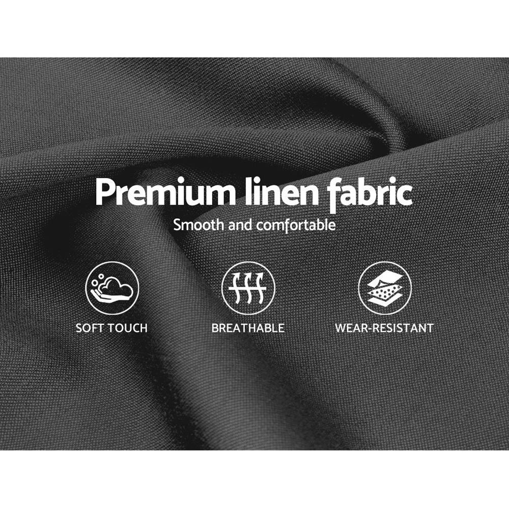 King Premium Package | Elouera Bed Charcoal, Algarve Euro Top Mattress (Medium Firm) & Bamboo Mattress Topper! - Bedzy Australia