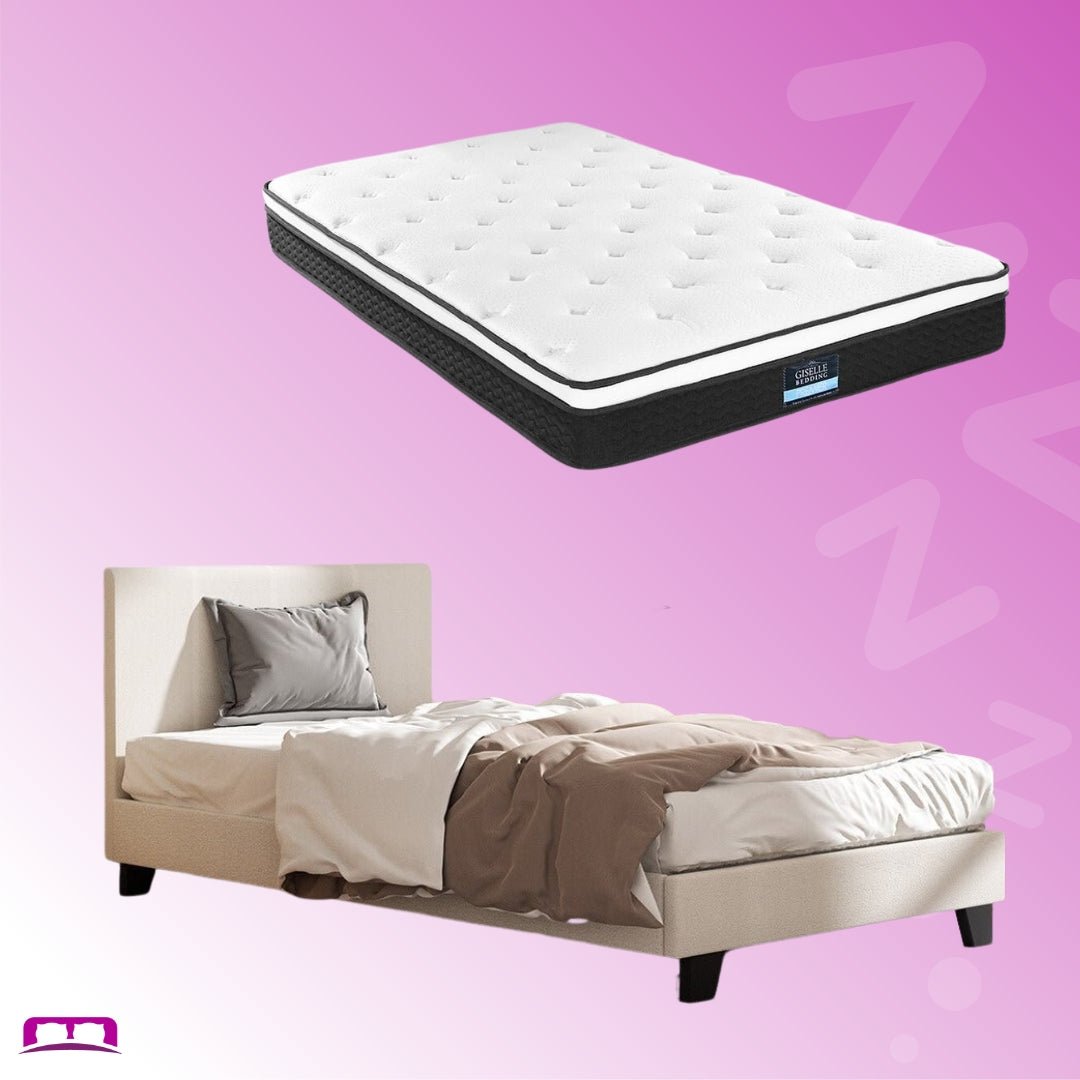 King Single Package Coogee King Single Bed Frame & Bonita Euro Top M