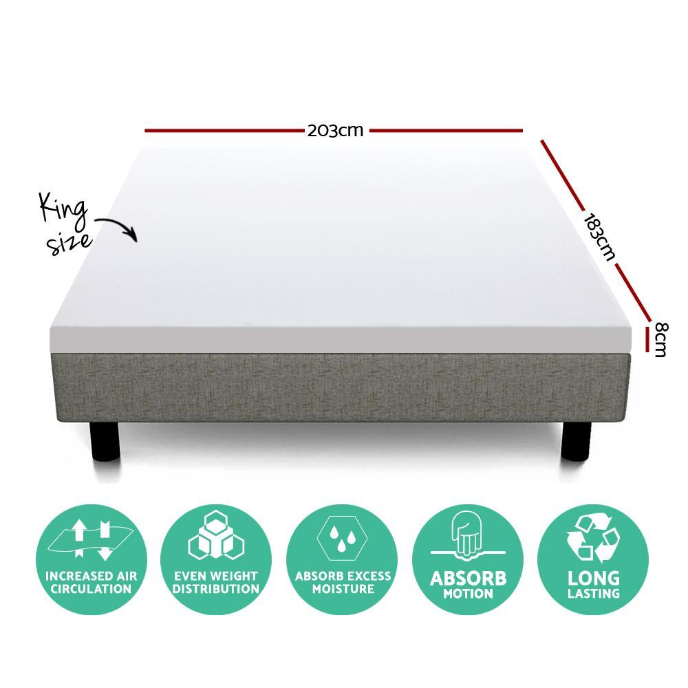 King Size | Dual Layer Cool Gel Memory Foam - Bedzy Australia