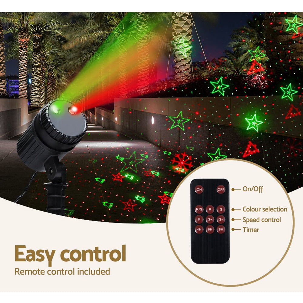 Moving LED Lights Laser Projector Landscape Lamp Christmas Decor - Bedzy Australia