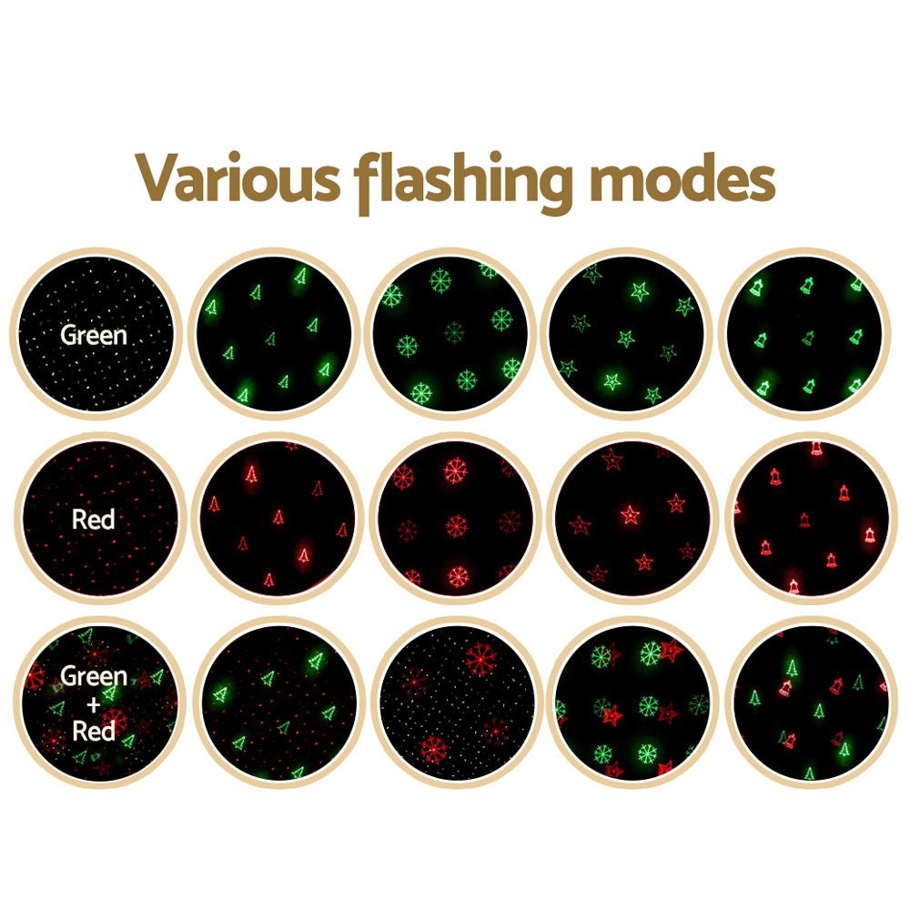 Moving LED Lights Laser Projector Landscape Lamp Christmas Decor - Bedzy Australia