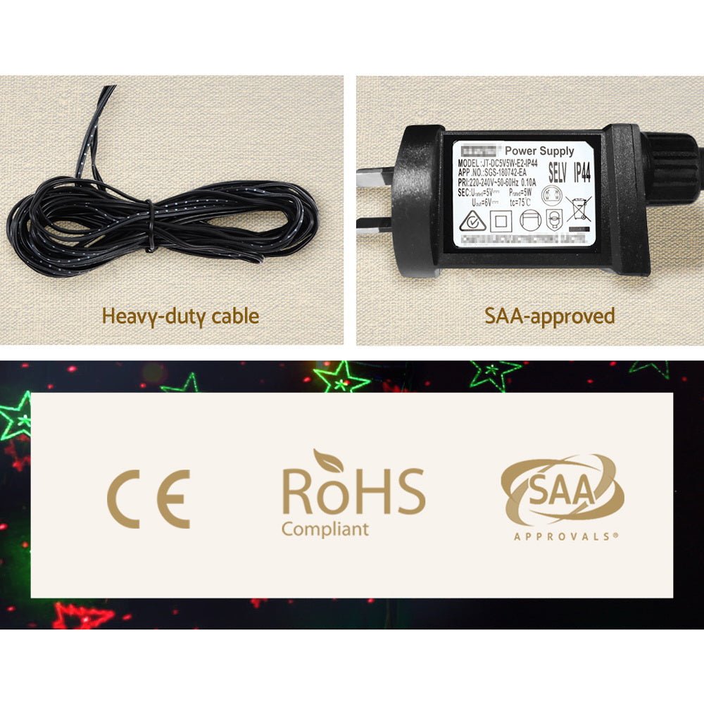 Moving LED Lights Laser Projector Landscape Lamp Christmas Decor - Bedzy Australia