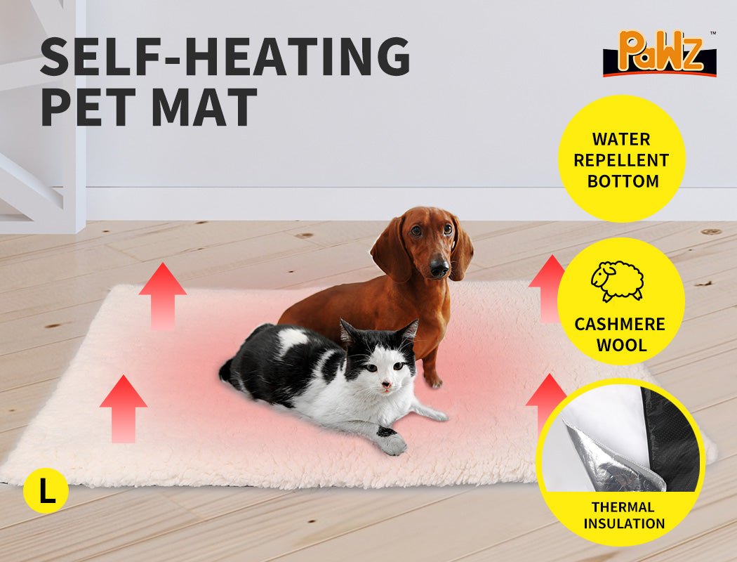 Pet Bed Dog Beds Bedding Heated Pet Bed Soft Mattress Cushion Pillow Mat L - Bedzy Australia