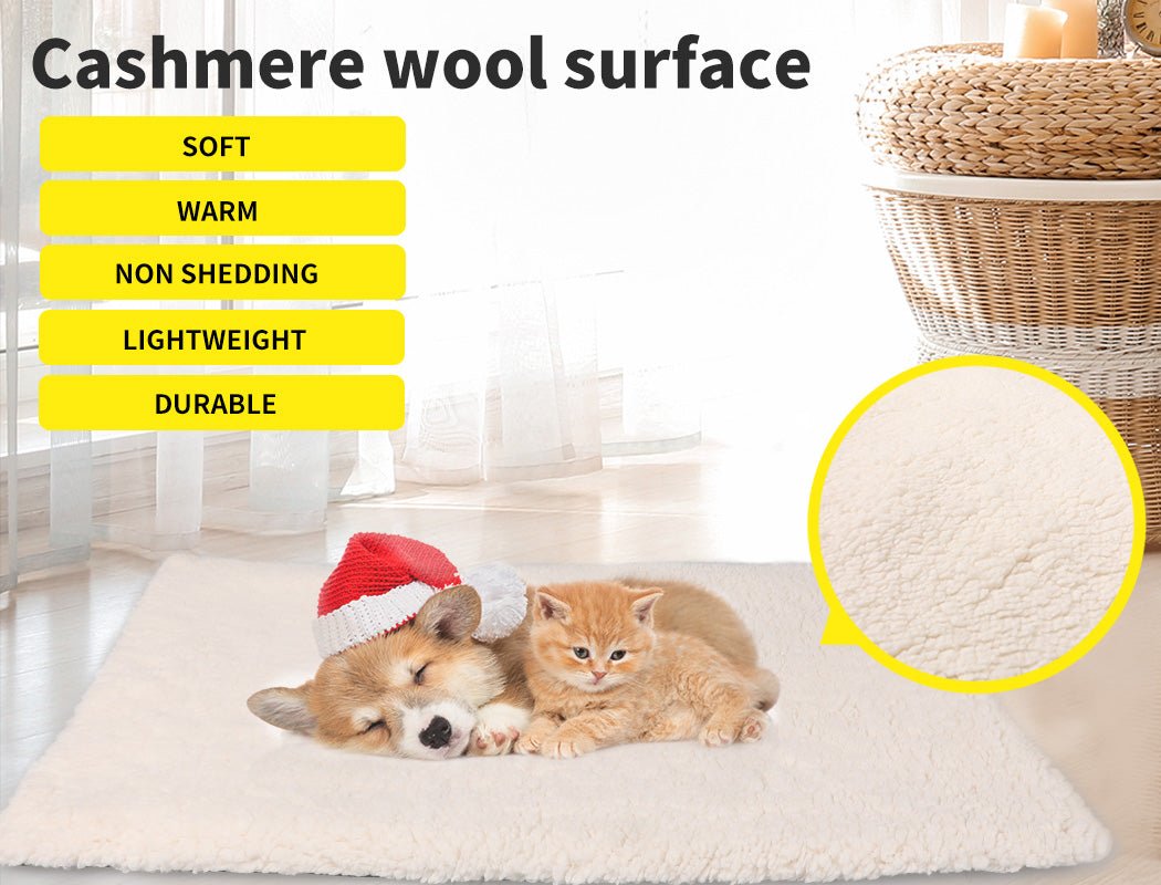 Pet Bed Dog Beds Bedding Heated Pet Bed Soft Mattress Cushion Pillow Mat L - Bedzy Australia