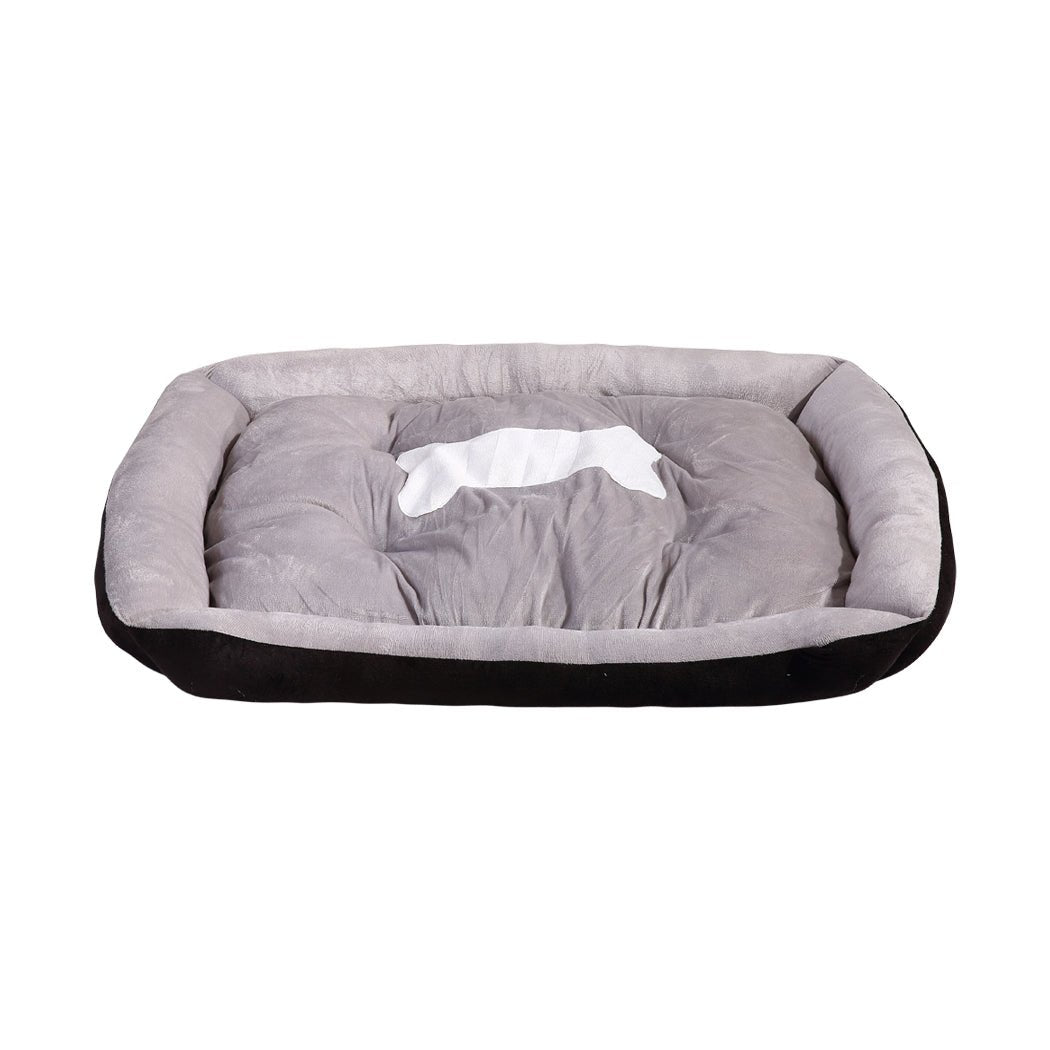 Pet Bed Dog Beds Bedding Mattress Mat Cushion Soft Pad Pads Mats L Black - Bedzy Australia