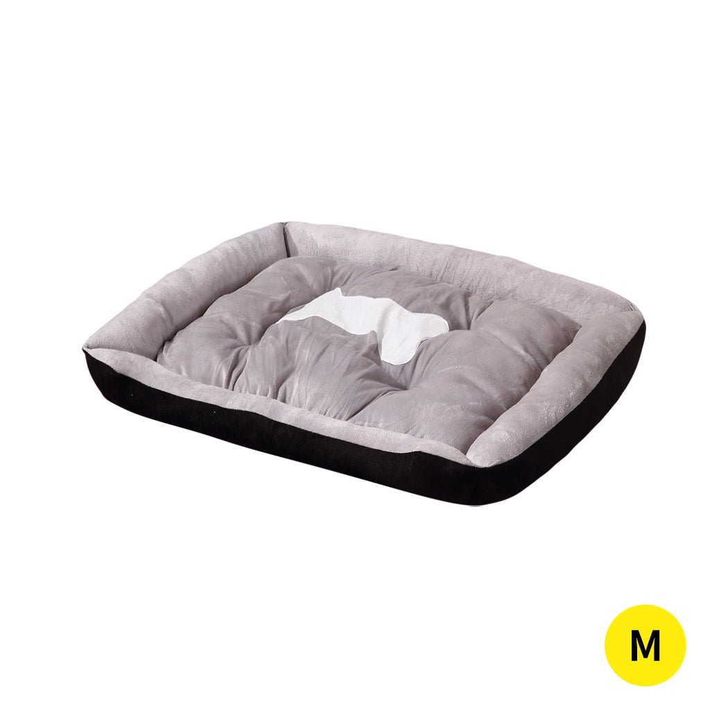 Pet Bed Dog Beds Bedding Mattress Mat Cushion Soft Pad Pads Mats M Black - Bedzy Australia