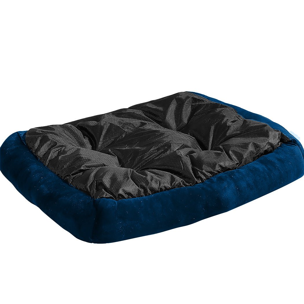 Pet Bed Dog Beds Bedding Mattress Mat Cushion Soft Pad Pads Mats M Navy - Bedzy Australia