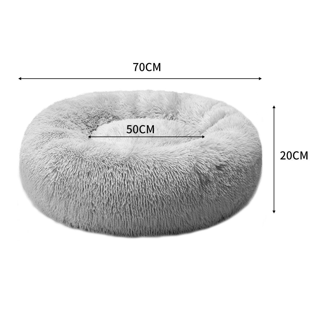 Pet Bed Dog Beds Mattress Bedding Cat Pad Mat Cushion Winter L Grey - Bedzy Australia