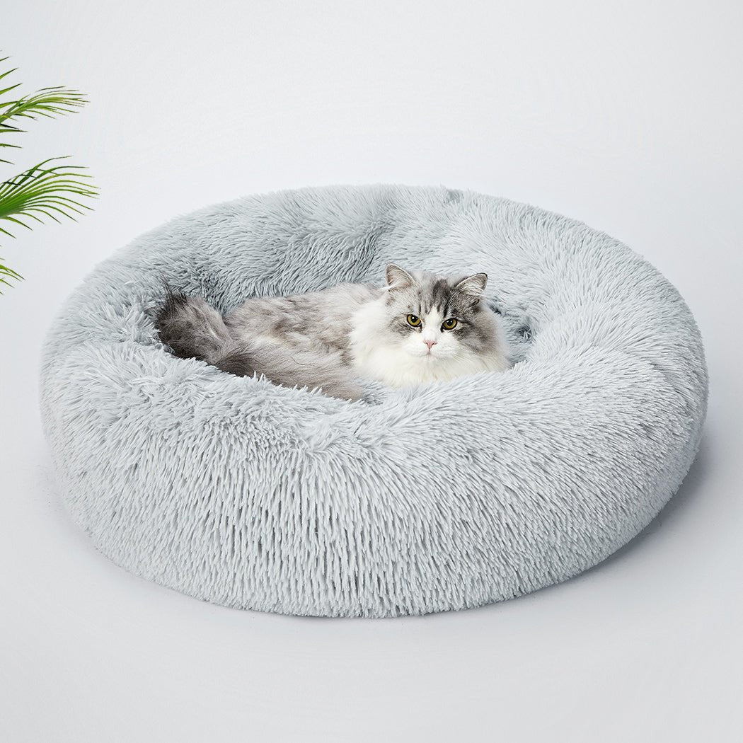 Pet Bed Dog Beds Mattress Bedding Cat Pad Mat Cushion Winter L Grey - Bedzy Australia