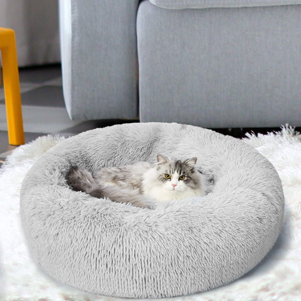 Pet Bed Dog Beds Mattress Bedding Cat Pad Mat Cushion Winter XL Grey - Bedzy Australia