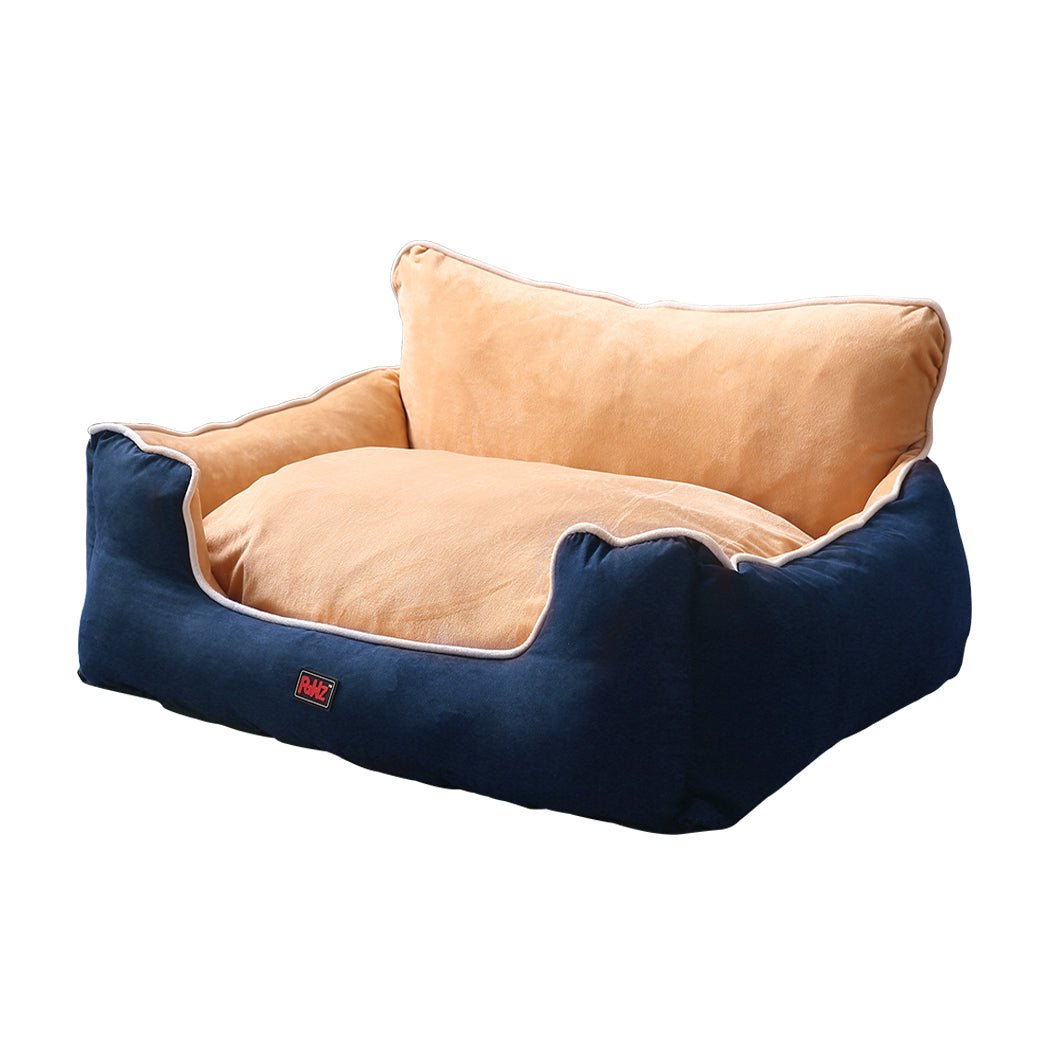 Pet Bed Dog Puppy Beds Cushion Pad Pads Soft Plush Cat Pillow Mat Blue L - Bedzy Australia