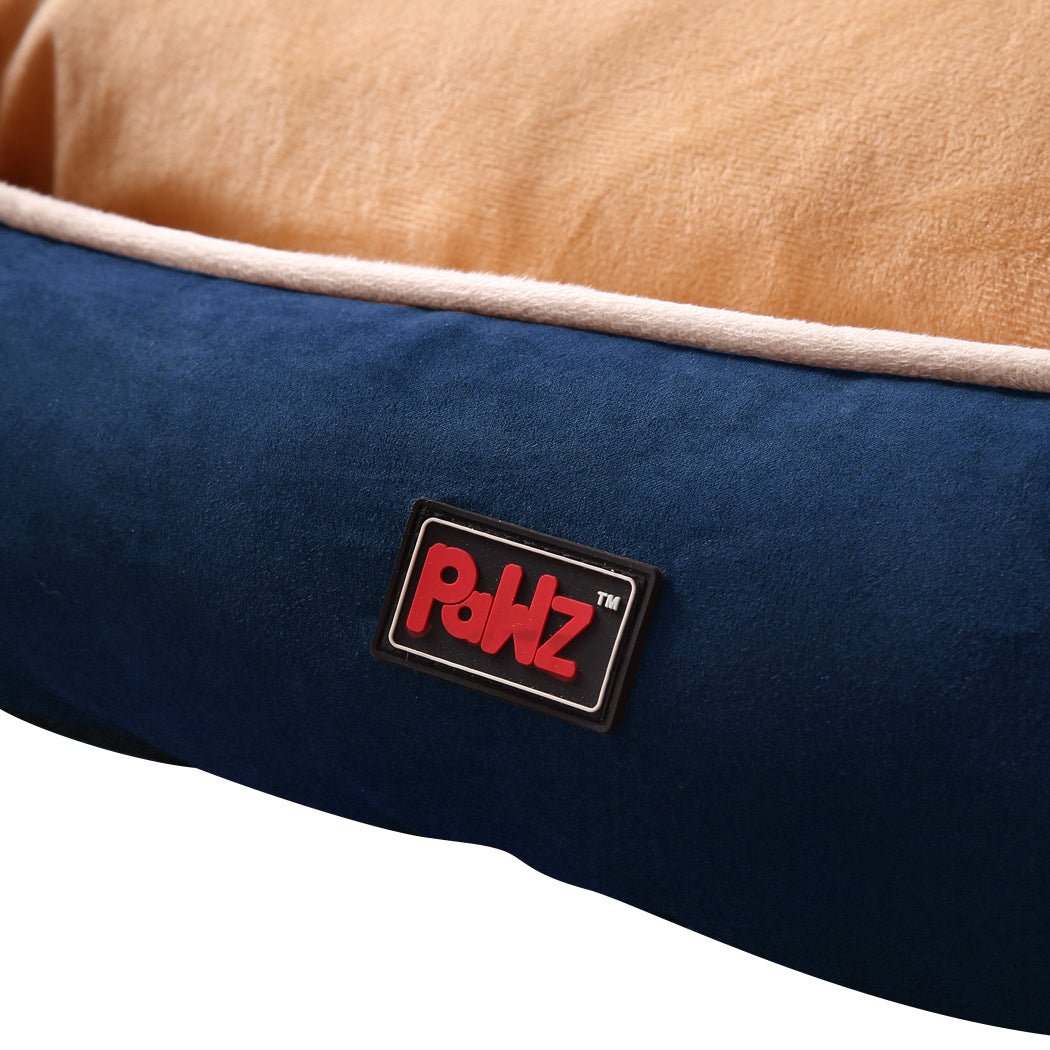 Pet Bed Dog Puppy Beds Cushion Pad Pads Soft Plush Cat Pillow Mat Blue L - Bedzy Australia