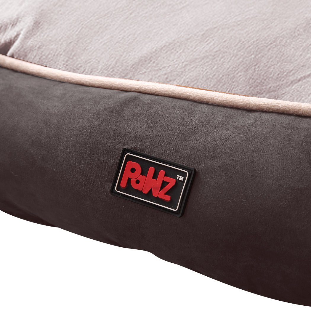Pet Bed Dog Puppy Beds Cushion Pad Pads Soft Plush Cat Pillow Mat Grey L - Bedzy Australia