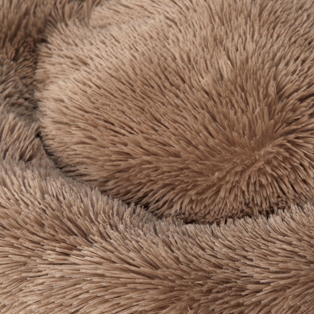 Pet Bed Mattress Dog Beds Bedding Cat Pad Mat Cushion Winter L Brown - Bedzy Australia