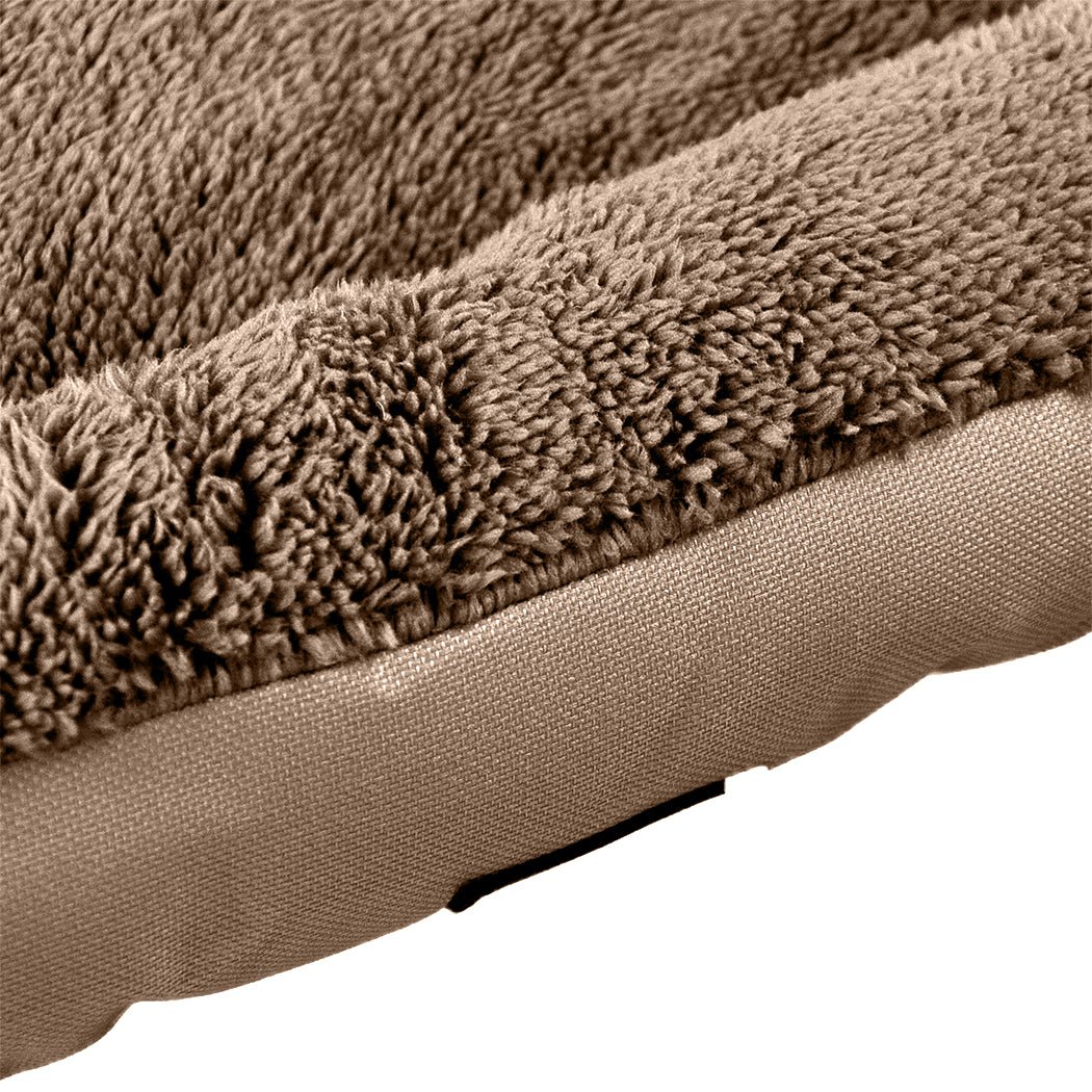 Pet Bed Mattress Dog Cat Pad Mat Cushion Soft Winter Warm Large Cream - Bedzy Australia