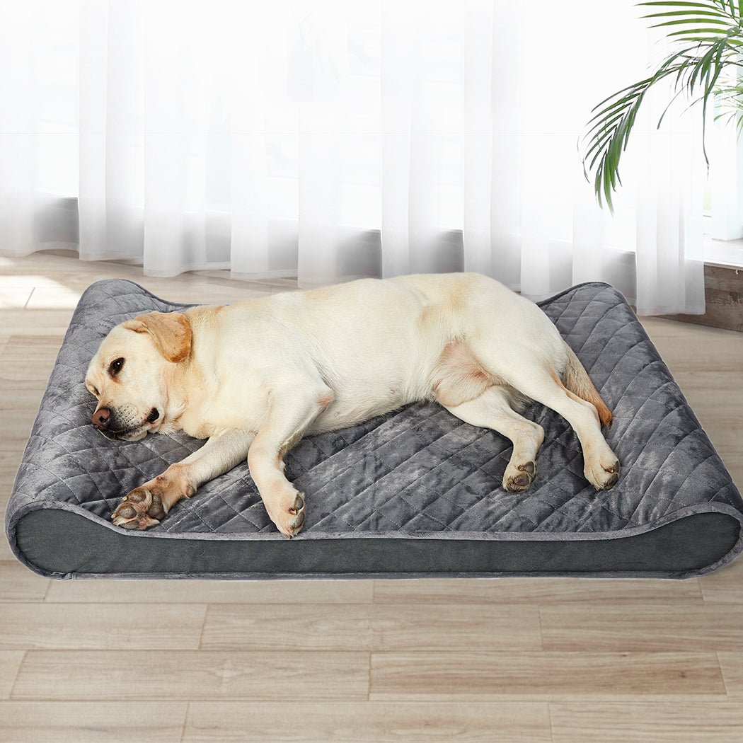 Pet Bed Orthopedic Dog Beds Bedding Soft Warm Mat Mattress Nest Cushion L - Bedzy Australia