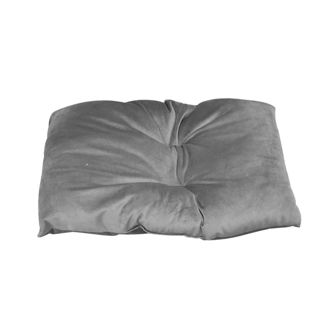 Pet Bed Comfy Kennel Cave Cat Beds Bedding Castle Igloo Round Nest Grey M - Bedzy Australia